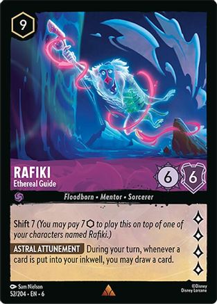 Lorcana - Rafiki (Ethereal Guide) - 52/204 - Rare - Azurite Sea - Top CollectiblesCollectible CardsLorcana