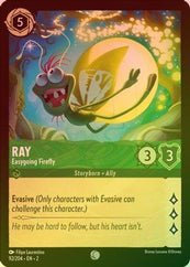 Lorcana - Ray (Easygoing Firefly) - 92/204 - Common (Foil) - Rise of the Floodborn - Top CollectiblesCollectible CardsLorcana