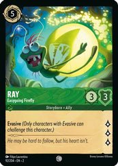 Lorcana - Ray (Easygoing Firefly) - 92/204 - Common - Rise of the Floodborn - Top CollectiblesCollectible CardsLorcana
