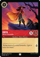 Lorcana - Raya (Warrior of Kumandra) - 124/204 - Uncommon - Rise of the Floodborn - Top CollectiblesCollectible CardsLorcana