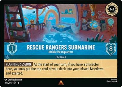 Lorcana - Rescue Rangers Submarine - 169/204 - Rare - Azurite Sea - Top CollectiblesCollectible CardsLorcana