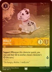 Lorcana - Rolly (Hungry Pup) - 21/204 - Uncommon (Foil) - Into the Inklands - Top CollectiblesCollectible CardsLorcana