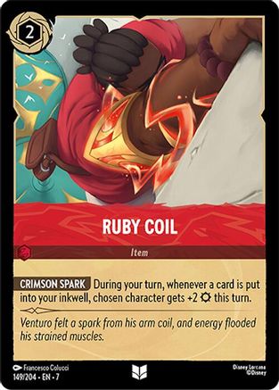 Lorcana - Ruby Coil - 149/204 - Uncommon - Archazia's Island - Top CollectiblesCollectible CardsLorcana