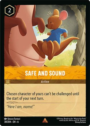 Lorcana - Safe and Sound - 30/204 - Rare - Azurite Sea Top Collectibles Lorcana - Safe and Sound - 30/204 - Rare - Azurite Sea Top Collectibles