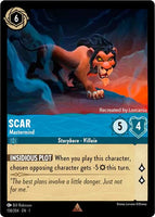 Lorcana - Scar (Mastermind) - 158/204 - Rare - The First Chapter - Top CollectiblesCollectible CardsLorcana