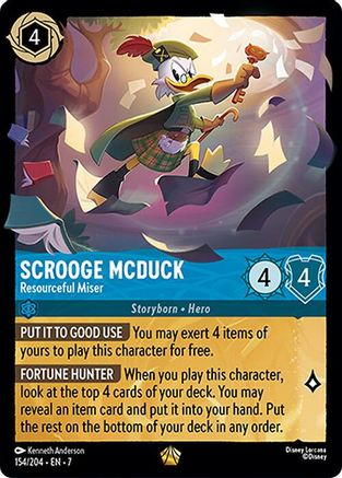 Lorcana - Scrooge McDuck (Resourceful Miser) - 154/204 - Legendary - Archazia&