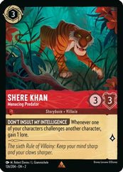 Lorcana - Shere Khan (Menacing Predator) - 126/204 - Rare - Rise of the Floodborn - Top CollectiblesCollectible CardsLorcana