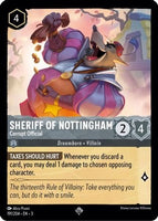 Lorcana - Sheriff of Nottingham (Corrupt Official) - 191/204 - Super Rare - Into the Inklands - Top CollectiblesCollectible CardsLorcana