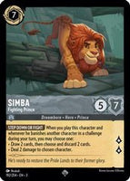 Lorcana - Simba (Fighting Prince) - 192/204 - Super Rare - Into the Inklands - Top CollectiblesCollectible CardsLorcana