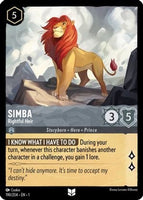 Lorcana - Simba (Rightful Heir) - 190/204 - Uncommon - The First Chapter - Top CollectiblesCollectible CardsLorcana