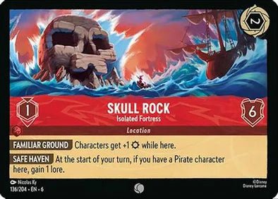 Lorcana - Skull Rock - 136/204 - Common - Azurite Sea - Top CollectiblesCollectible CardsLorcana