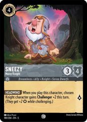 Lorcana - Sneezy (Noisy Knight) - 180/204 - Common - Shimmering Skies - Top CollectiblesCollectible CardsLorcana