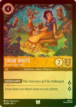 Lorcana - Snow White (Fairest in the Land) - 33/204 - Uncommon (Foil) - Archazia&