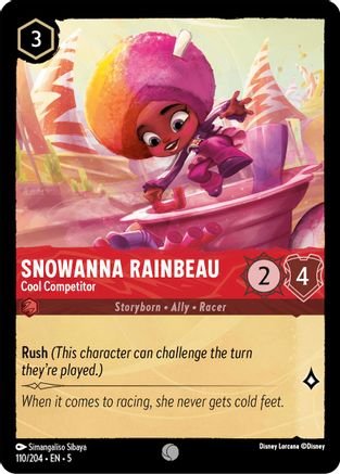 Lorcana - Snowanna Rainbeau (Cool Competitor) - 110/204 - Common - Shimmering Skies - Top CollectiblesCollectible CardsLorcana