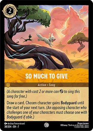 Lorcana - So Much to Give - 38/204 - Common - Archazia&