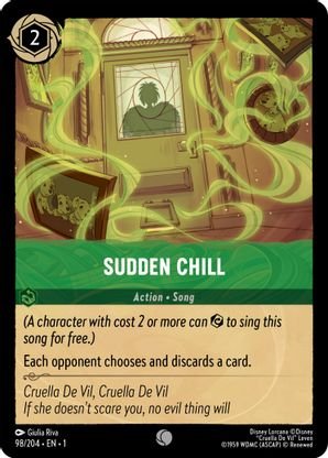 Lorcana - Sudden Chill - 98/204 - Common - The First Chapter - Top CollectiblesCollectible CardsLorcana