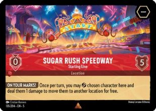 Lorcana - Sugar Rush Speedway (Starting Line) - 135/204 - Rare - Shimmering Skies - Top CollectiblesCollectible CardsLorcana