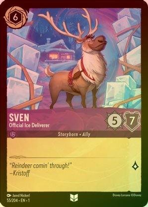 Lorcana - Sven (Official Ice Deliverer) - 55/204 - Uncommon (Foil) - The First Chapter - Top CollectiblesCollectible CardsLorcana