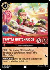 Lorcana - Taffyta Muttonfudge (Sour Speedster) - 117/204 - Uncommon - Shimmering Skies - Top CollectiblesCollectible CardsLorcana