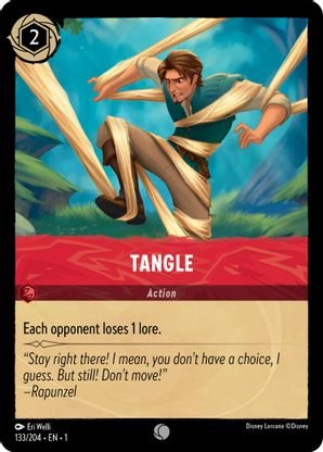 Lorcana - Tangle - 133/204 - Common - The First Chapter - Top CollectiblesCollectible CardsLorcana