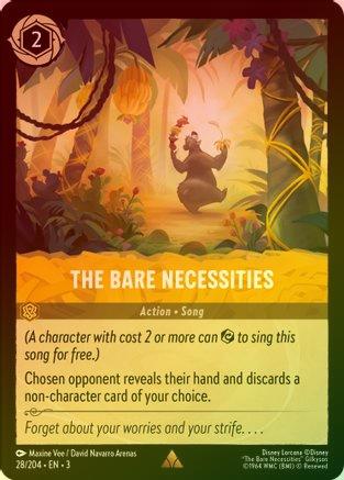 Lorcana - The Bare Necessities - 28/204 - Rare (Foil) - Into the Inklands - Top CollectiblesCollectible CardsLorcana