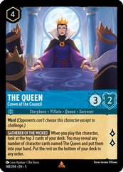 Lorcana - The Queen (Crown of the Council) - 148/204 - Rare - Shimmeri Top Collectibles Lorcana - The Queen (Crown of the Council) - 148/204 - Rare - Shimmeri Top Collectibles