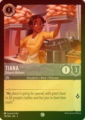 Lorcana - Tiana (Diligent Waitress) - 197/204 - Common (Foil) - Rise of the Floodborn - Top CollectiblesCollectible CardsLorcana