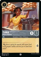 Lorcana - Tiana (Diligent Waitress) - 197/204 - Common - Rise of the Floodborn - Top CollectiblesCollectible CardsLorcana