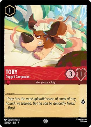 Lorcana - Toby (Dogged Companion) - 131/204 - Common - Archazia&
