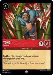 Lorcana - Tong (Survivor) - 126/204 - Common - Ursula's Return - Top CollectiblesCollectible CardsLorcana