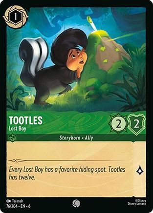 Lorcana - Tootles (Lost Boy) - 76/204 - Common - Azurite Sea - Top CollectiblesCollectible CardsLorcana