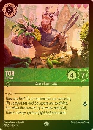 Lorcana - Tor (Florist) - 91/204 - Common (Foil) - Ursula's Return - Top CollectiblesCollectible CardsLorcana