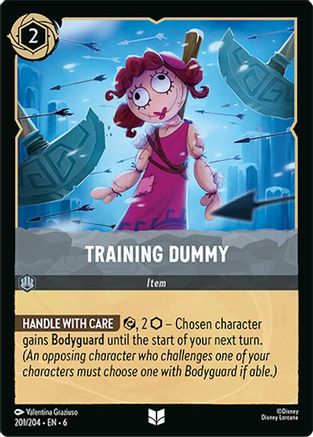 Lorcana - Training Dummy - 201/204 - Uncommon - Azurite Sea - Top CollectiblesCollectible CardsLorcana