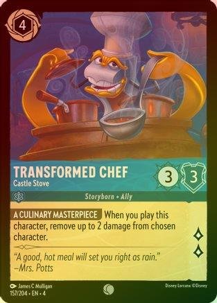 Lorcana - Transformed Chef (Castle Stove) - 157/204 - Common (Foil) - Ursula's Return - Top CollectiblesCollectible CardsLorcana