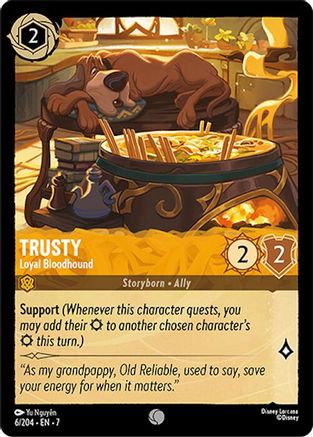 Lorcana - Trusty (Loyal Bloodhound) - 6/204 - Common - Archazia&