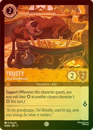 Lorcana - Trusty (Loyal Bloodhound) - 6/204 - Common (Foil) - Archazia&