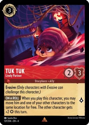 Lorcana - Tuk Tuk (Lively Partner) - 127/204 - Rare - Ursula&