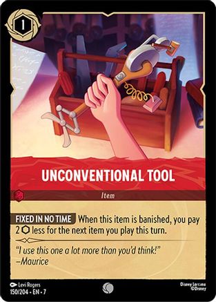 Lorcana - Unconventional Tool - 150/204 - Common - Archazia's Island - Top CollectiblesCollectible CardsLorcana