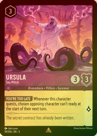 Lorcana - Ursula (Sea Witch) - 59/204 - Rare (Foil) - Into the Inklands - Top CollectiblesCollectible CardsLorcana