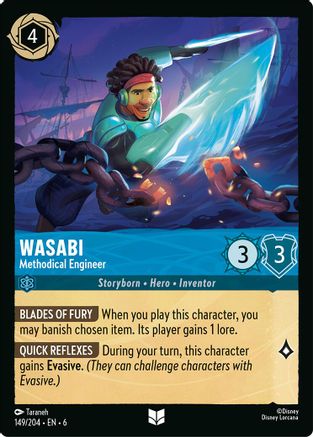 Lorcana - Wasabi (Methodical Engineer) - 149/204 - Uncommon - Azurite Sea - Top CollectiblesCollectible CardsLorcana