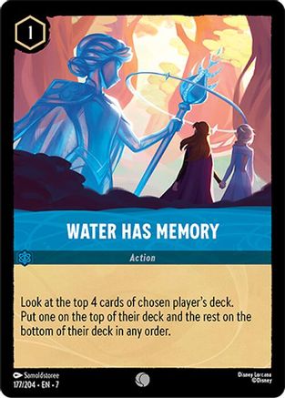 Lorcana - Water Has Memory - 177/204 - Common - Archazia's Island - Top CollectiblesCollectible CardsLorcana