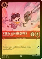 Lorcana - Webby Vanderquack (Enthusiastic Duck) - 127/204 - Common (Foil) - Into the Inklands - Top CollectiblesCollectible CardsLorcana