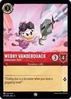 Lorcana - Webby Vanderquack (Enthusiastic Duck) - 127/204 - Common - Into the Inklands - Top CollectiblesCollectible CardsLorcana