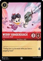 Lorcana - Webby Vanderquack (Enthusiastic Duck) - 127/204 - Common - Into the Inklands - Top CollectiblesCollectible CardsLorcana