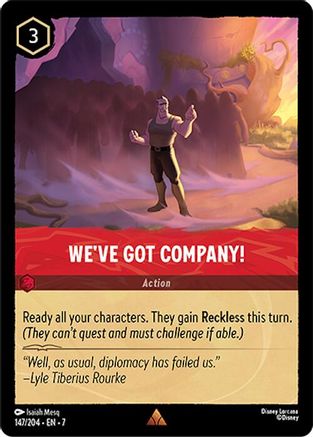 Lorcana - We've Got Company! - 147/204 - Rare - Archazia's Island - Top CollectiblesCollectible CardsLorcana