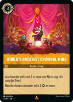 Lorcana - World's Greatest Criminal Mind - 31/204 - Rare - Rise of the Floodborn - Top CollectiblesCollectible CardsLorcana