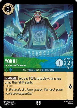 Lorcana - Yokai (Intellectual Schemer) - 97/204 - Uncommon - Archazia's Island - Top CollectiblesCollectible CardsLorcana