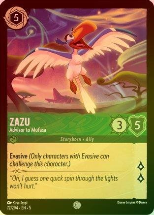 Lorcana - Zazu (Advisor to Mufasa) - 72/204 - Common (Foil) - Shimmering Skies - Top CollectiblesCollectible CardsLorcana