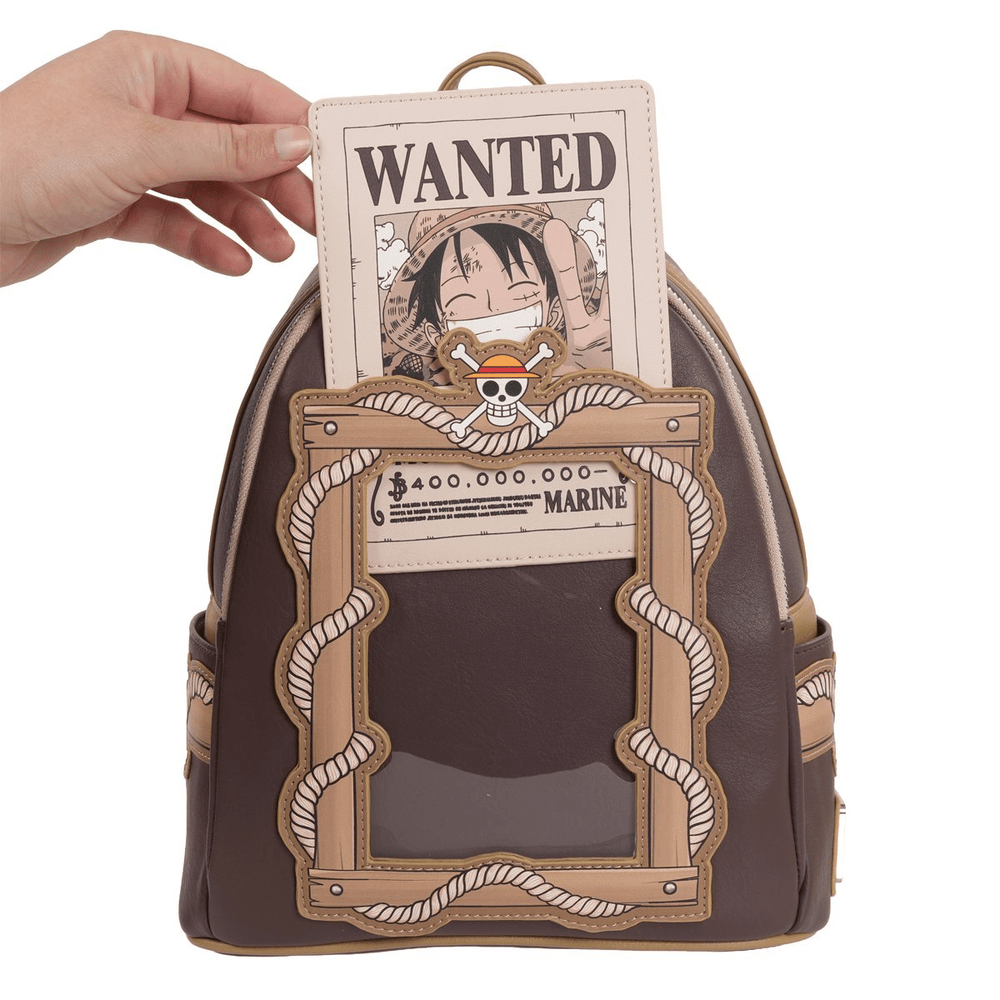 Loungefly - One Piece Wanted Dead or Alive Monkey D. Luffy Mini - Backpack *Entertainment Earth Exclusive* - Top CollectiblesBackpackLoungefly