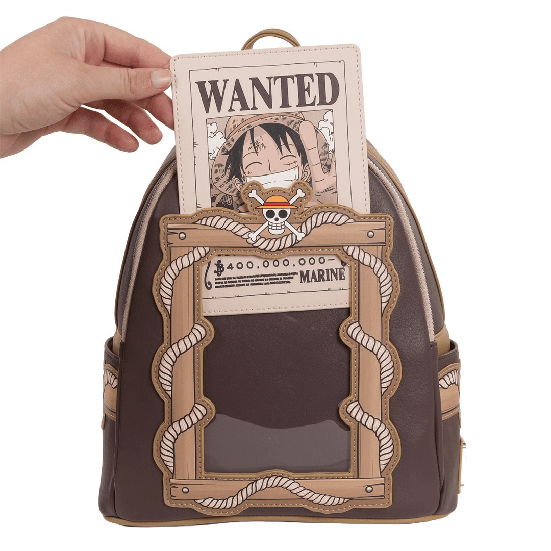 Loungefly - One Piece Wanted Dead or Alive Monkey D. Luffy Mini - Backpack *Entertainment Earth Exclusive* - Top CollectiblesBackpackLoungefly